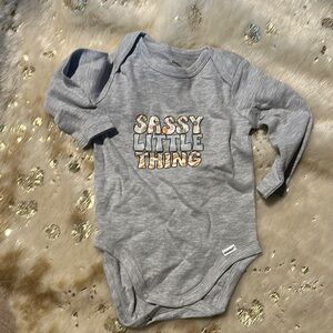 Gerber Gray 'Sassy Little Thing' Bodysuit